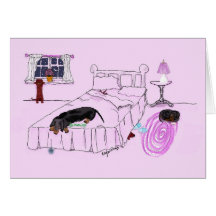 Dachshunds Greeting Card