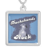Dachshunds Rock Sterling Silver Neckchain Custom Necklace
