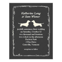 Dachshunds Wedding Invitation