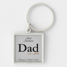 Dad Est : 2010 Keychain : Customisable Year