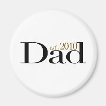 Dad Est 2010 Refrigerator Magnets