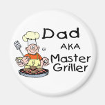 Dad Master Griller Fridge Magnets