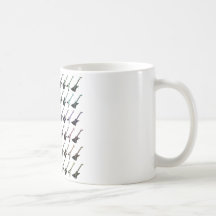 Dadawan guitar heroe rock band coffee mugs