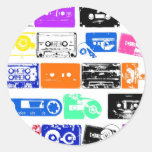 Dadawan K7 tapes vintage colours Round Sticker