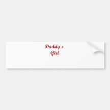 Daddy's Girl Bumper Sticker