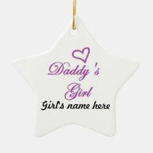 Daddys Girl Christmas Ornament