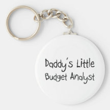 Daddy's Little Budget Analyst Keychains