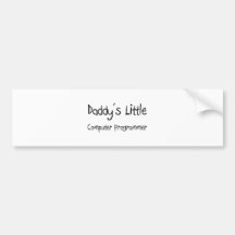 Daddy's Little Computer Programmer Bumper Stickers