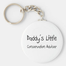 Daddy's Little Conservation Adviser Keychains