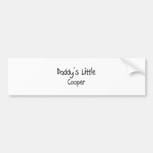 Daddy's Little Cooper Bumper Stickers
