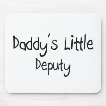 Daddy's Little Deputy Mouse Mats