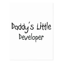 Daddy's Little Developer Post Card