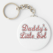 Daddy's Little Girl Text  Key Chain