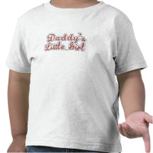 Daddy's Little Girl Text  Tee Shirt