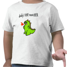 Daddy's Little Monster Tee Shirts