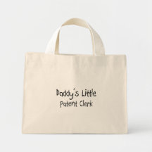 Daddy's Little Patent Clerk Bag