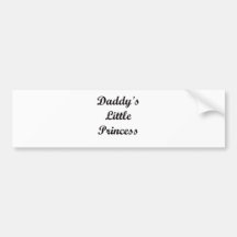 Daddy's Little Princess Bumper Sticker