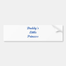 Daddy's Little Princess Bumper Sticker