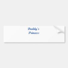 Daddy's Princess Bumper Sticker