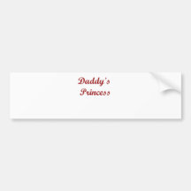 Daddy's Princess Bumper Stickers