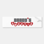 daddy's sweetie2 bumper sticker