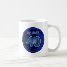 Dad's 40th Birthday Mugs