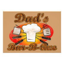 Dad's Bar-B-Que Invites