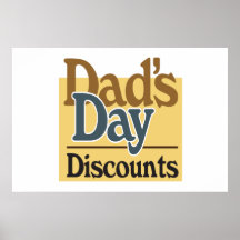 Dads Day Discounts Poster