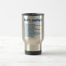 Dad's favourite sayings coffee mug