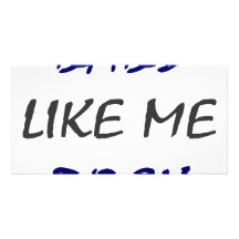 Dads Like Me Rock Customized Photo Card
