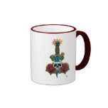 Dagger, Skull, and Roses Mug