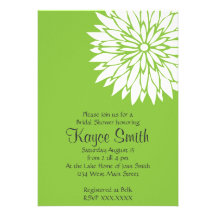 Dahlia greenFlower Invitation