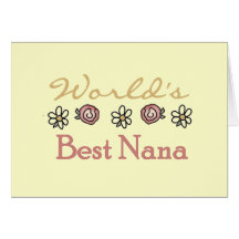 Daisies and Roses Worlds Best Nana Cards