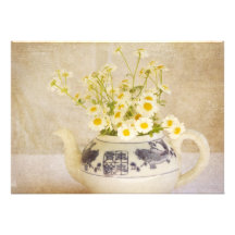 Daisies in a Teapot Invite