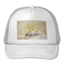 Daisies in a Teapot Mesh Hats
