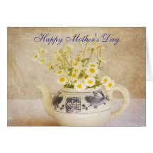Daisies in a Teapot Mother's Day Card