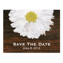 Daisy & Barnwood Save The Date Postcard