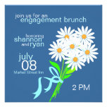 Daisy Bouquet Engagement Brunch Invitations