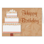 Daisy Cake Happy Birthday Greeting Cards