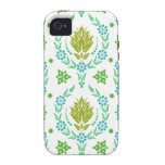 Daisy Damask, Garden Colours in Olive and Teal iPhone 4/4S Cases