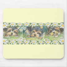 Daisy Dogs Yorkie Puppies Mousepads