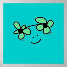 daisy eyes print