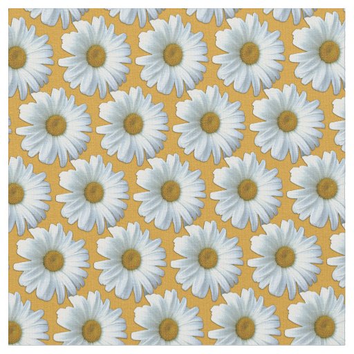 Daisy Fabric Yellow Daisy Fabric Cotton or Poly Zazzle