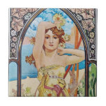 Daisy Goddess Ceramic Tile