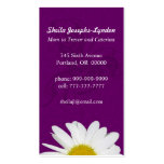 Daisy on Purple Business Card