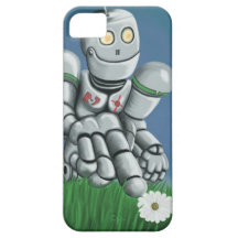Daisy Picking Robot iPhone 5 Case