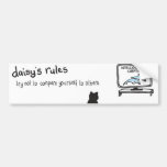 Daisy Rules Bumber Sticker 'Dolphins' Bumper Stickers