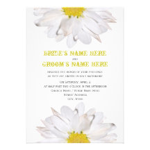 Daisy Wedding Invitation From Bride & Groom