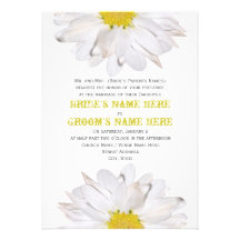 Daisy Wedding Invitation - From Bride's Parents