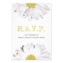Daisy Wedding RSVP Announcement